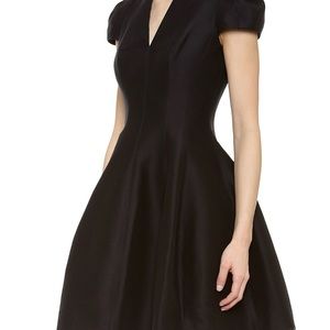 HALSTON HERITAGE black cocktail dress sz 2